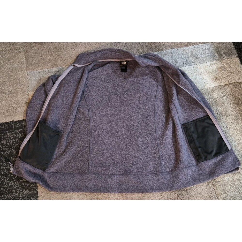The North Face Womens Fleece JACKET Size L Purple Zip Up Cozy Casual - Picture 4 of 11